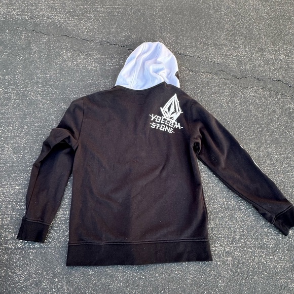 Volcom Stone Boys Skeleton Skeletal Body Face full Zip Hoodie Sweatshirt Size LG - Picture 7 of 7